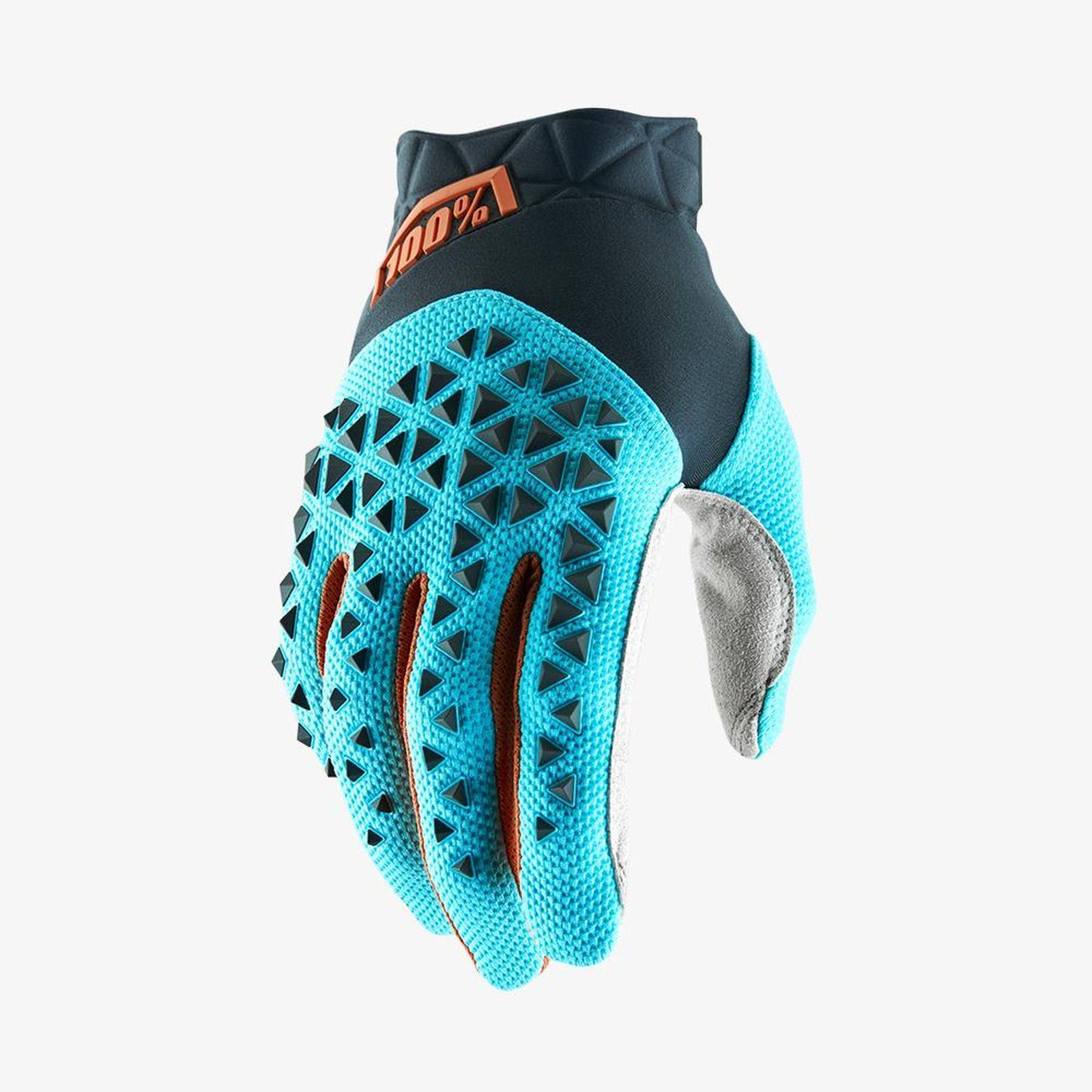 Мотоперчатки 100% Airmatic Glove Steel Grey/Ice Blue/Bronze
