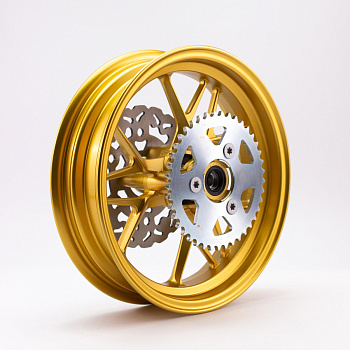 Диск литой дорожный для питбайка 3.0х12" задний Gold