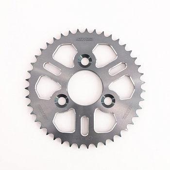 Звезда ведомая 428-43T CNC 7075 трехточечное крепление